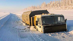 Север ошибок не прощает. Крутые водители на зимниках севера.