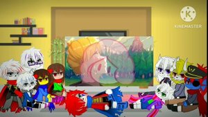 Undertale reacts to Glitchtale HATE'S Origins (My AU/AT, Angst, Charisk, Gacha Club)