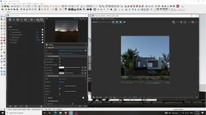 SketchUp VRay 5 EXTERIOR  #24 Night Scene  Environment Fog settings