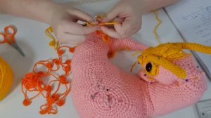 Making an EPIC Flower dragon with crochet!