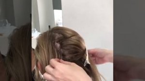 Снятие нарощенных волос