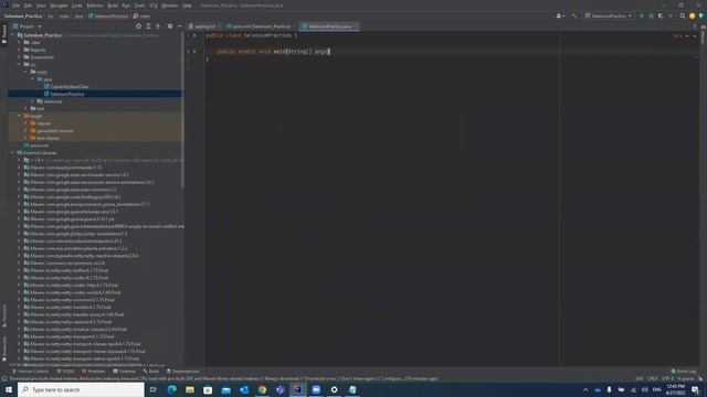 ?First Selenium Script/Test Case in Selenium using Maven Dependency - Selenium WebDriver Session 11