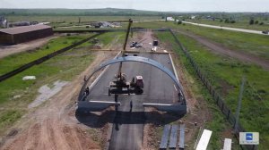 Монтаж купола на бескаркасный ангар 20х50. Агаповский район, Челябинская область