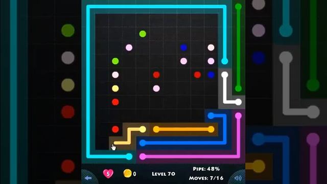 flow game facebook - jumbo pack level 70 Connect the dots