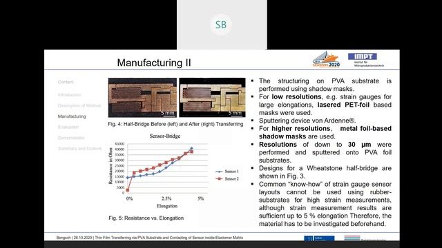 Thin Film Transferring via PVA Substrate and Contacting of Sensor Inside Elastomer Matrix смотреть онлайн