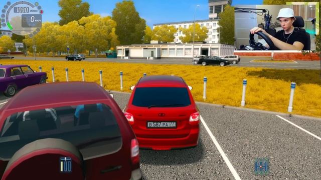 ПЕРВЫЙ ТЮНИНГ LADA GRANTA. ФСО, БАМПЕР, BLACK EDITION - РЕАЛЬНАЯ ЖИЗНЬ в CITY CAR DRIVING с РУЛЕМ! смотреть онлайн