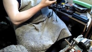 ремонт каблука на рабочем ботинке