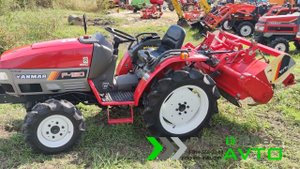 Японский минитрактор YANMAR F180 гидроусилитель руля, плавающий режим и гидронаклон /  прогрессавто