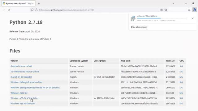 HOW TO INSTALL PYTHON 2.7