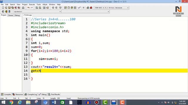 C++ programs to find sum of series using loop | Programming With Danish смотреть онлайн