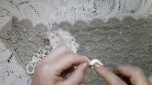 Обвязка края шали.