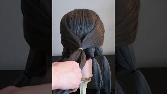 Прическа на средние /длинные волосы #shorts #hairstyle #прически смотреть онлайн