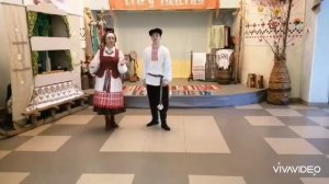 Майстар-клас па побытавым танцам. Танец "Каробачка", Лiдскi аддзел рамёстваў i традыцыйнай культуры