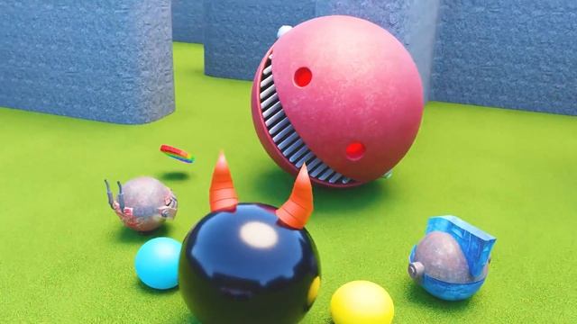 Pop it Pacman Vs Monster Pacman vs Robot Pacman | 3D animation смотреть онлайн
