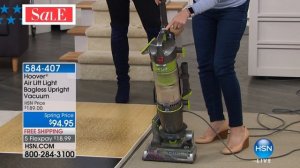 Hoover Air Lift Light Bagless Upright Vacuum with 2in1 C...