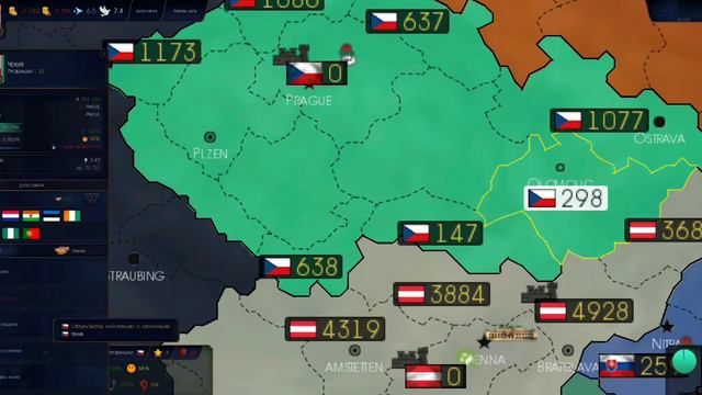 Формирование Австровенгрии! Превращение в республики (Age of history 2)