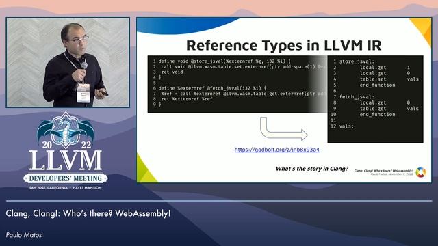 2022 LLVM Dev Mtg: Clang, Clang: Who's there? WebAssembly! смотреть онлайн