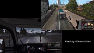 American truck simulator vs euro truck simulator 2 comparison
