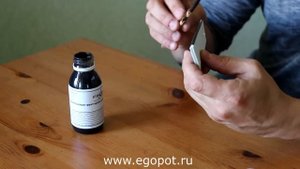 Окрашивание торца кожи