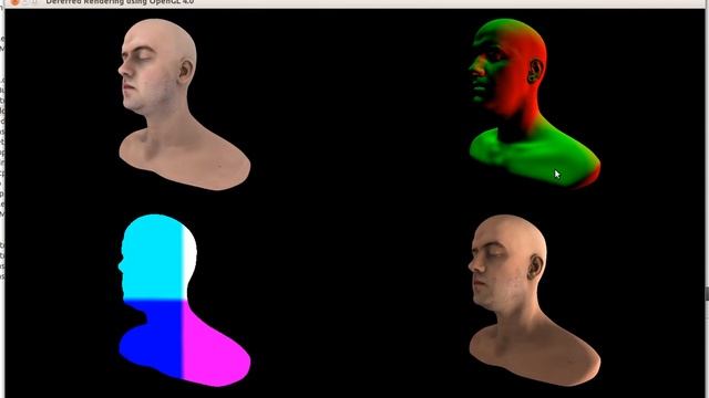 OpenGL Deferred Rendering - Head Mesh смотреть онлайн