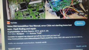 ✅ Volvo V50 S40 C30 Не заводится проблема с иммобилайзером! No Crank no Start! Fault C326 (SYNCHR.)