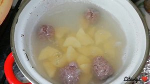 Овощной суп с фрикадельками для детей от 1 года