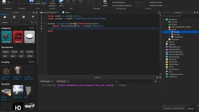 How to make a character morph - Roblox Beginner Scripting смотреть онлайн