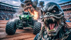 НА РУССКОМ | Monster Jam ПЕРЕМОТКА | Стадион Сэма Бойда в Лас-Вегасе, Невада