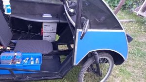 Четырехколесный веломобиль  Four-wheeled velomobile