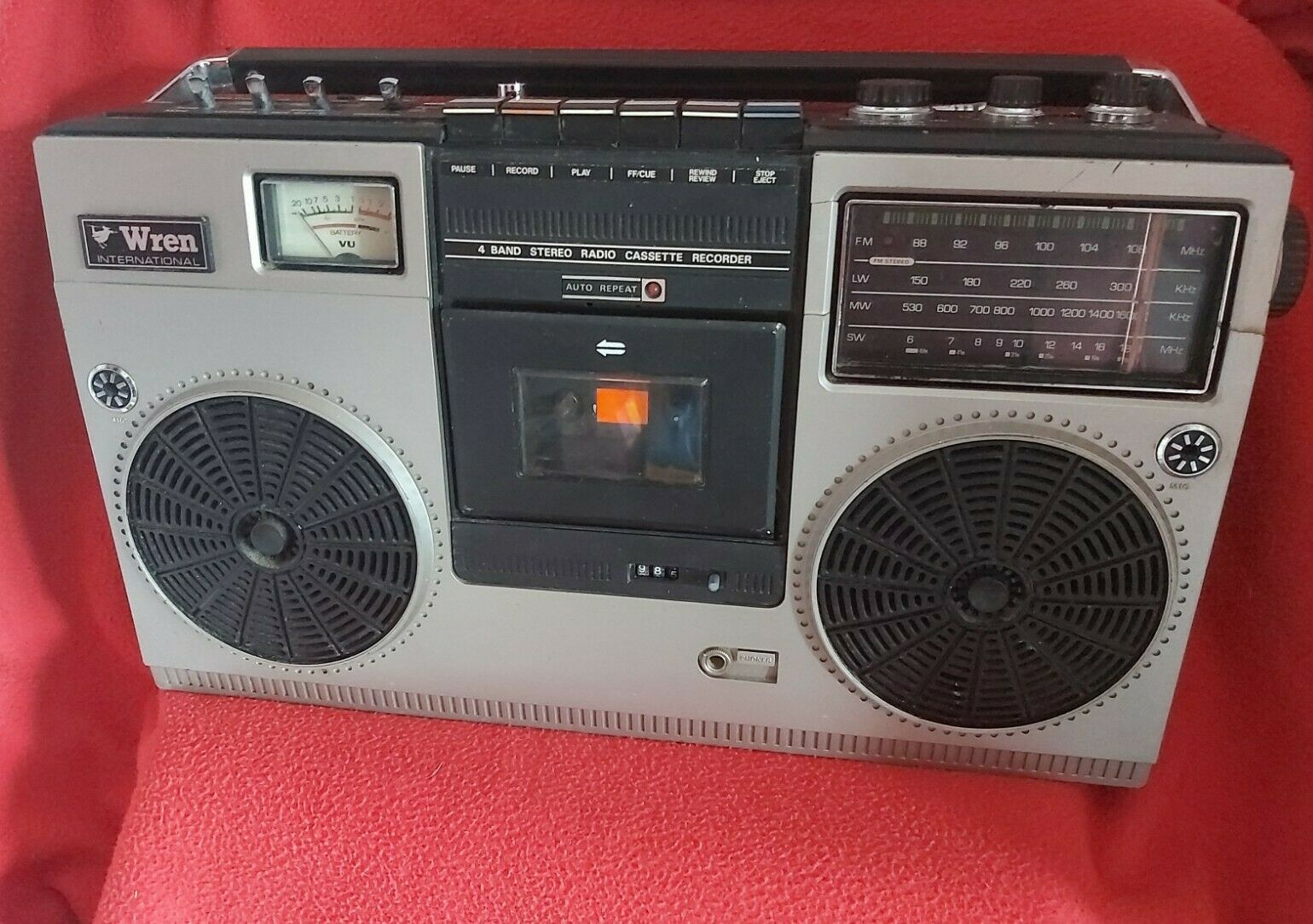 Wren International Boombox Ghetto Blaster 1979 года -оригинальный Японский бумбокс.
