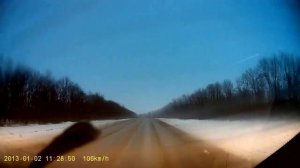 Трасса М5 Москва-Пенза Январь 2013 Moscow-Penza Timelapse 6x