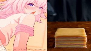 Astolfo cheese slap meme