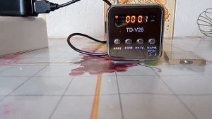 TD-V26 Работа без аккумулятора.