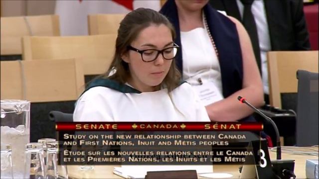 Andrea Andersen addresses Senate Committee on Aboriginal Peoples смотреть онлайн