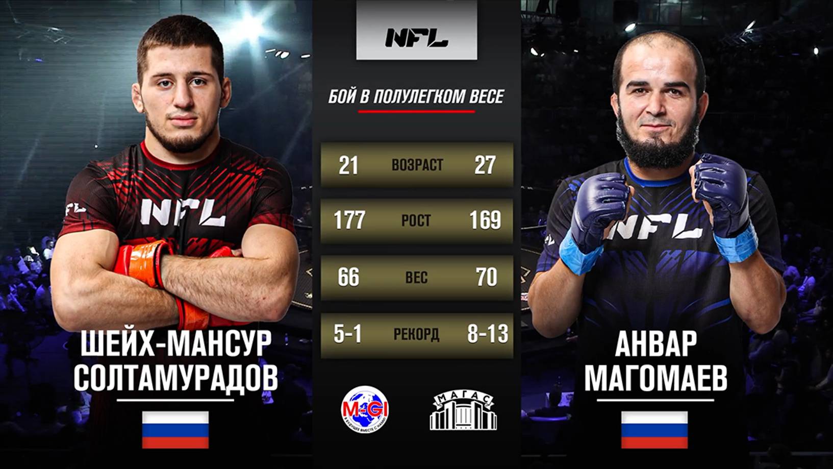 Шейх-Мансур Солтамурадов vs. Анвар Магомаев | Cheikh-Mansur  Soltamuradov vs. Anvar Magomaev | NFL 1