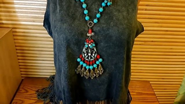 ПЕРЕДЕЛКА УКРАШЕНИЙ: Всего лишь нитка бирюзы и остатки коралла, а как вкусно получилось смотреть онлайн