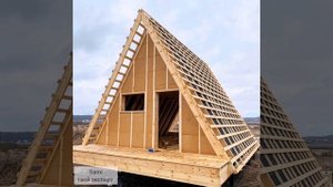 Дом Шалаш (A-frame) своими руками