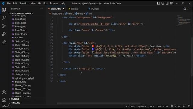 JavaScript 2D Game Development | Java Institute | Tharindu Dilshan