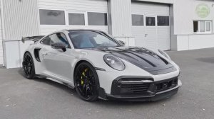 Porsche 911 Turbo S 2024 года выпуска от MANSORY - Звук, интерьер и экстерьер