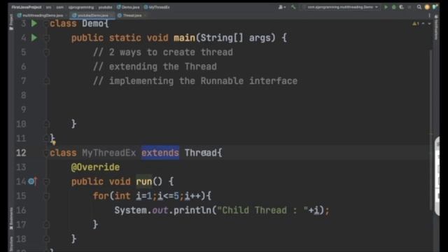 How to create Thread in Java by extending Thread class ? #multithreadinginjava #javatutorial