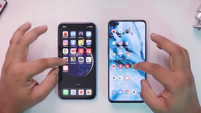 Oneplus Nord Vs iPhone XR Speed Test ? SD 765G vs A12 Bionic Chip ? смотреть онлайн