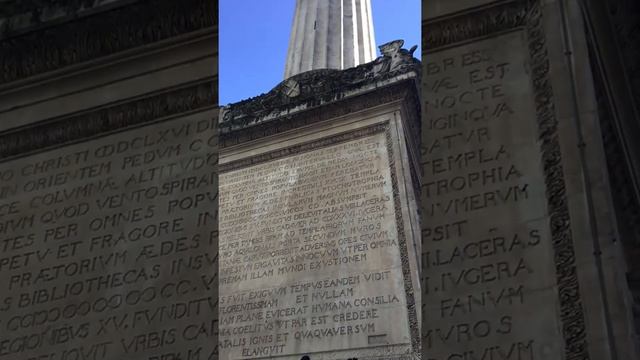 A visit to the Monument Great Fire of London 1666