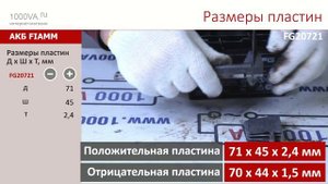 АКБ FIAMM 5 и 10 лет Сопоставление конструкции