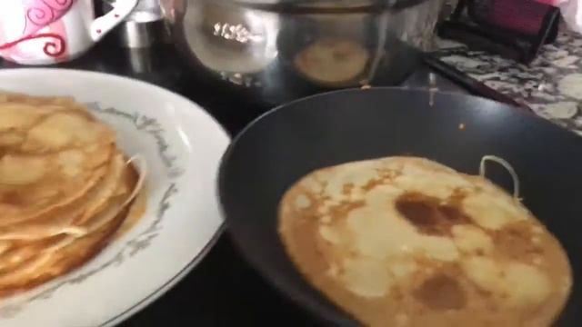 Блины с творогом. Очень простое тесто для блинчиков. смотреть онлайн