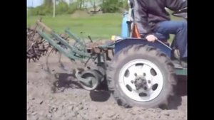 Самодельный трактор и роторный культиватор