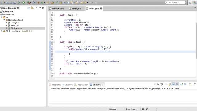 Java | Insertion Sort Algorithm смотреть онлайн