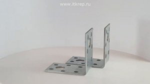 Уголок крепежный металлический перфорированный