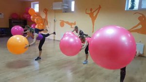 Functional with fitball. Функціональне тренування з фітболом.