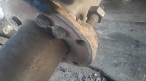 Установка супорта задних дисковых тлрмозов ЗИЛ 5301 Бычок