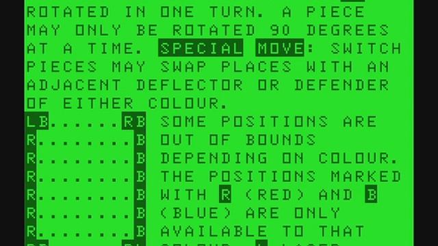 Laser Chess in Micro Color BASIC (Update) смотреть онлайн